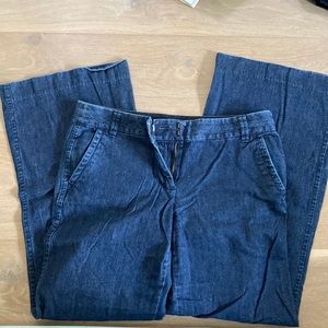 Jcrew wide leg soft denim size 8